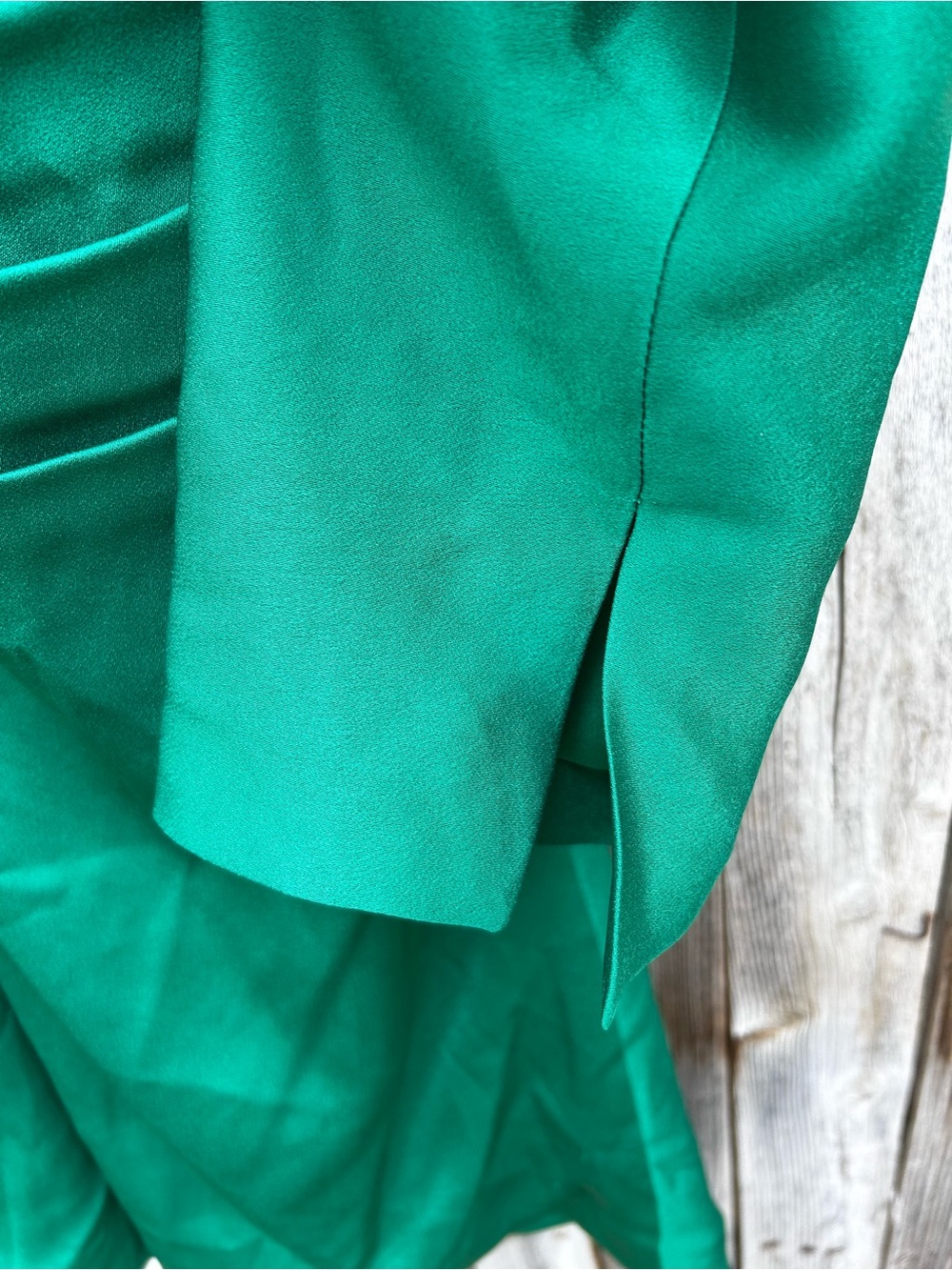 NWT Simkhai Harpor Satin Mini Dress Kelly Green 6 - Picture 12 of 16